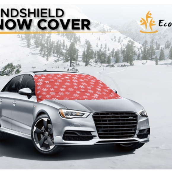 Car Windshield Snow Cover for Car Decor | Tough 600D Polyester Fabric Windshield - Picture 8 of 11